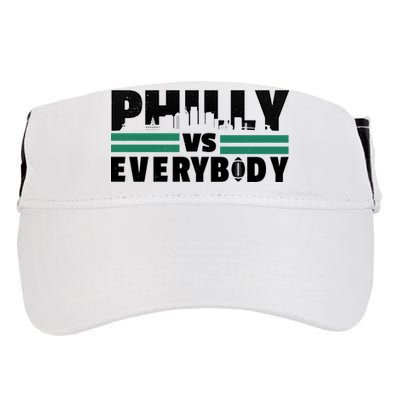 Philly Vs Everybody City Logo Adult Drive Performance Visor