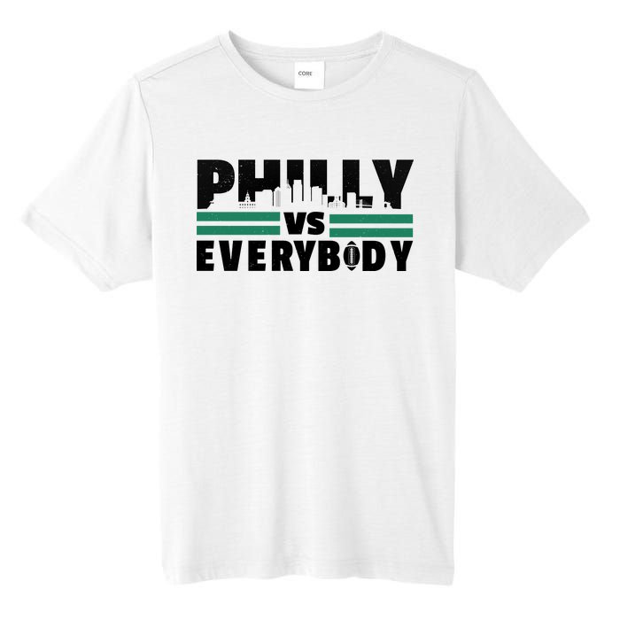 Philly Vs Everybody City Logo Tall Fusion ChromaSoft Performance T-Shirt