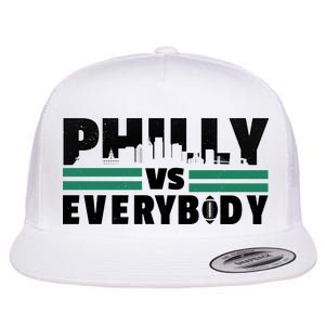 Philly Vs Everybody City Logo Flat Bill Trucker Hat