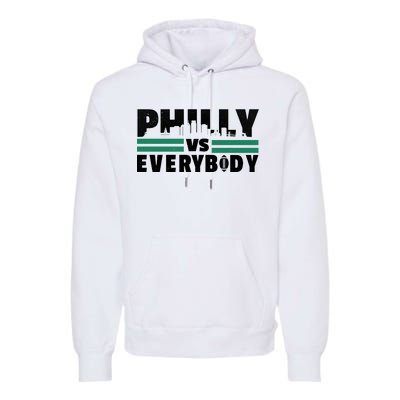 Philly Vs Everybody City Logo Premium Hoodie