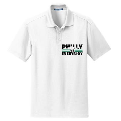 Philly Vs Everybody City Logo Dry Zone Grid Polo