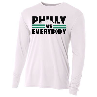 Philly Vs Everybody City Logo Cooling Performance Long Sleeve Crew