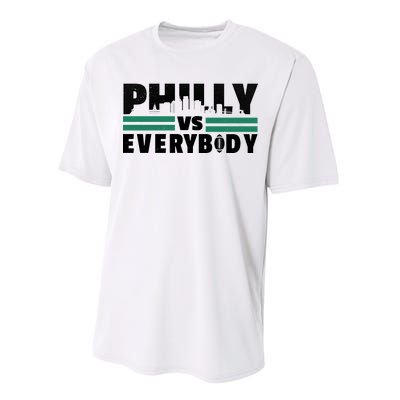 Philly Vs Everybody City Logo Performance Sprint T-Shirt