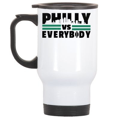 Philly Vs Everybody City Logo Stainless Steel Travel Mug