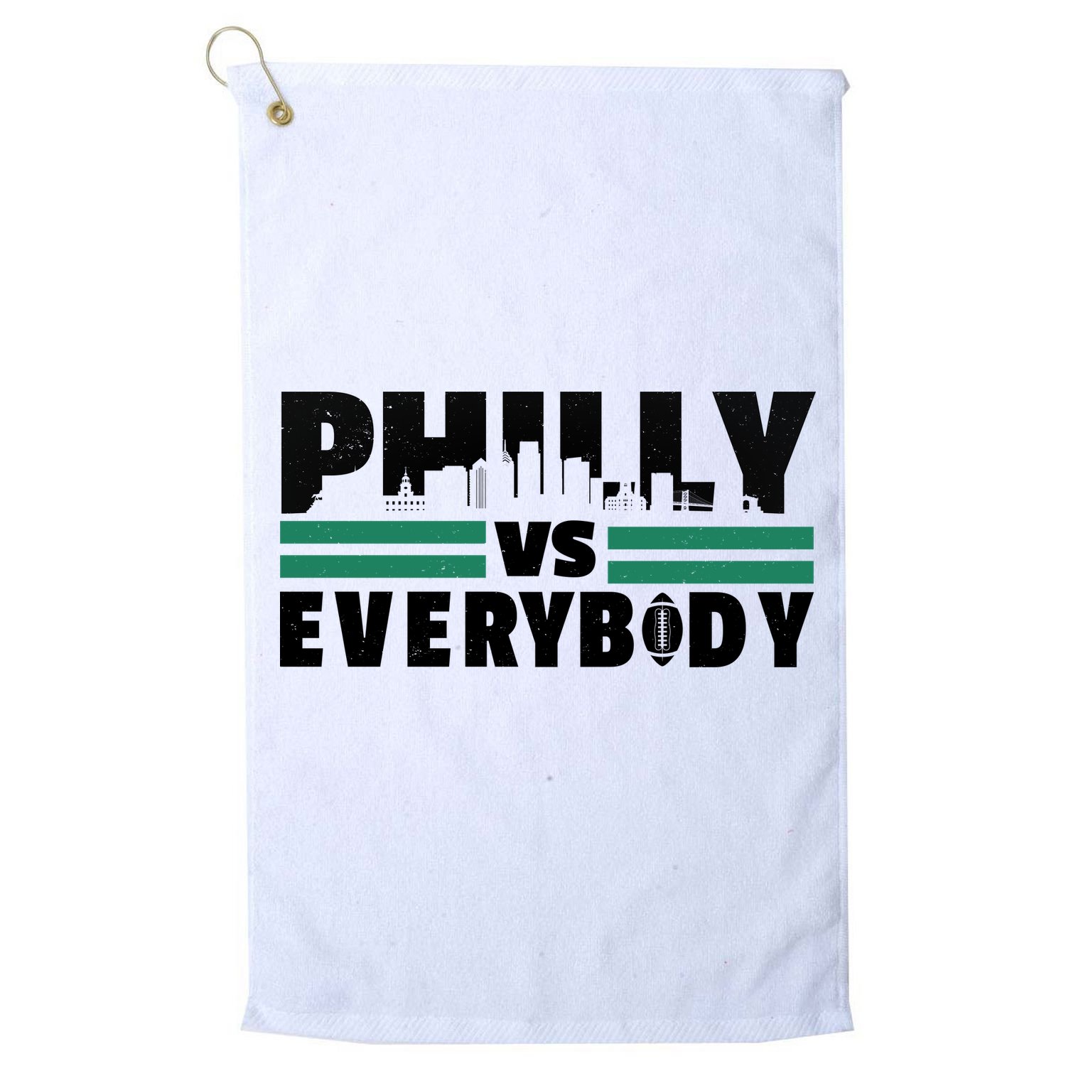 Philly Vs Everybody City Logo Golf Towel