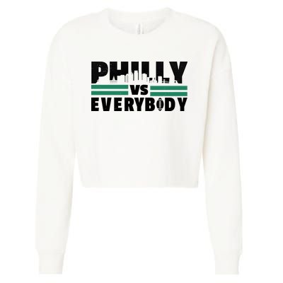 Philly Vs Everybody City Logo Cropped Pullover Crew
