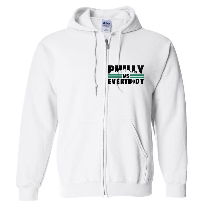 Philly Vs Everybody City Logo Full Zip Hoodie