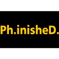 Phinished PHD Bumper Sticker