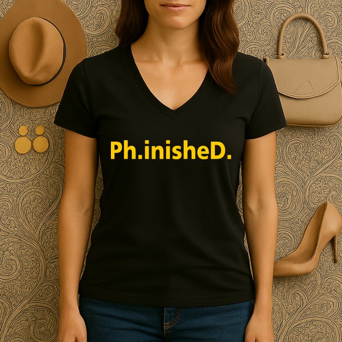 Phinished PHD Women's V-Neck T-Shirt