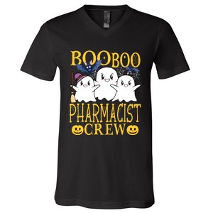 Pharmacist Halloween Job Design Halloween Crew Pharmacist V-Neck T-Shirt