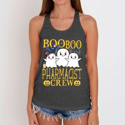 Pharmacist Halloween Job Design Halloween Crew Pharmacist Women's Knotted Racerback Tank