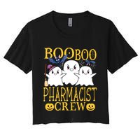 Pharmacist Halloween Job Design Halloween Crew Pharmacist Women's Crop Top Tee