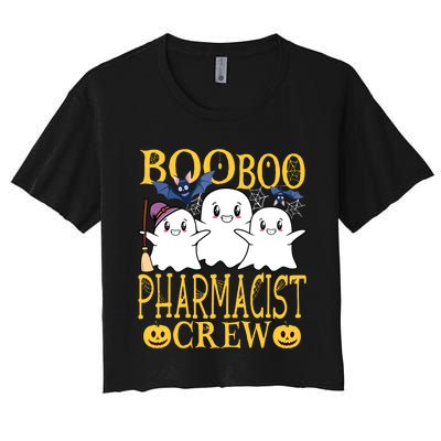 Pharmacist Halloween Job Design Halloween Crew Pharmacist Women's Crop Top Tee