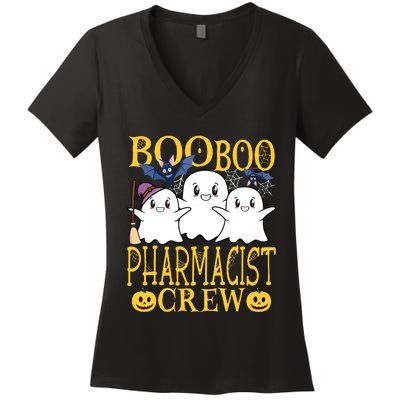 Pharmacist Halloween Job Design Halloween Crew Pharmacist Women's V-Neck T-Shirt