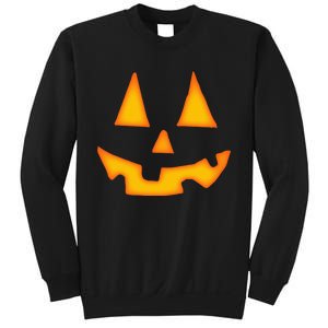 Pumpkin Halloween Jack O Lantern Face Sweatshirt