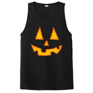 Pumpkin Halloween Jack O Lantern Face PosiCharge Competitor Tank