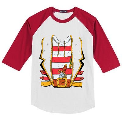 Pirate Halloween Kids Costume Kids Colorblock Raglan Jersey