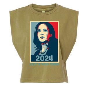 Peter Hamby Kamala Harris 2024 LetS Win This Garment-Dyed Women's Muscle Tee