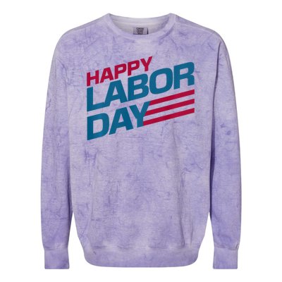 Parade Happy Labor Day Colorblast Crewneck Sweatshirt