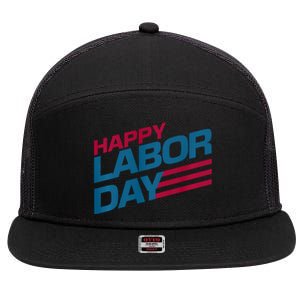 Parade Happy Labor Day 7 Panel Mesh Trucker Snapback Hat