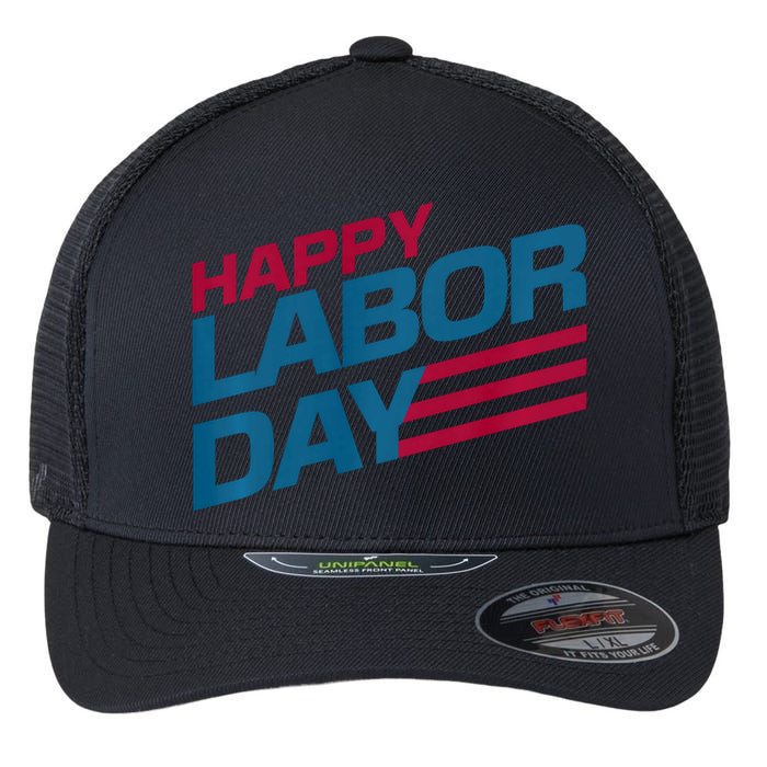 Parade Happy Labor Day Flexfit Unipanel Trucker Cap