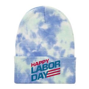 Parade Happy Labor Day Tie Dye 12in Knit Beanie