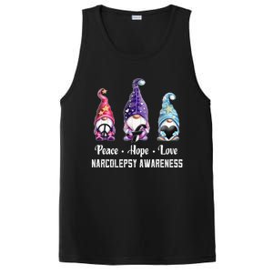 Peace Hope Love Gnomes Narcolepsy Awareness Gift PosiCharge Competitor Tank