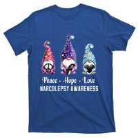 Peace Hope Love Gnomes Narcolepsy Awareness Gift T-Shirt