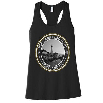 Portland Head Light Maine Women's Racerback Tank