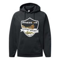 Pheasant Hunter Lucky For Pheasant Hunting Performance Fleece Hoodie