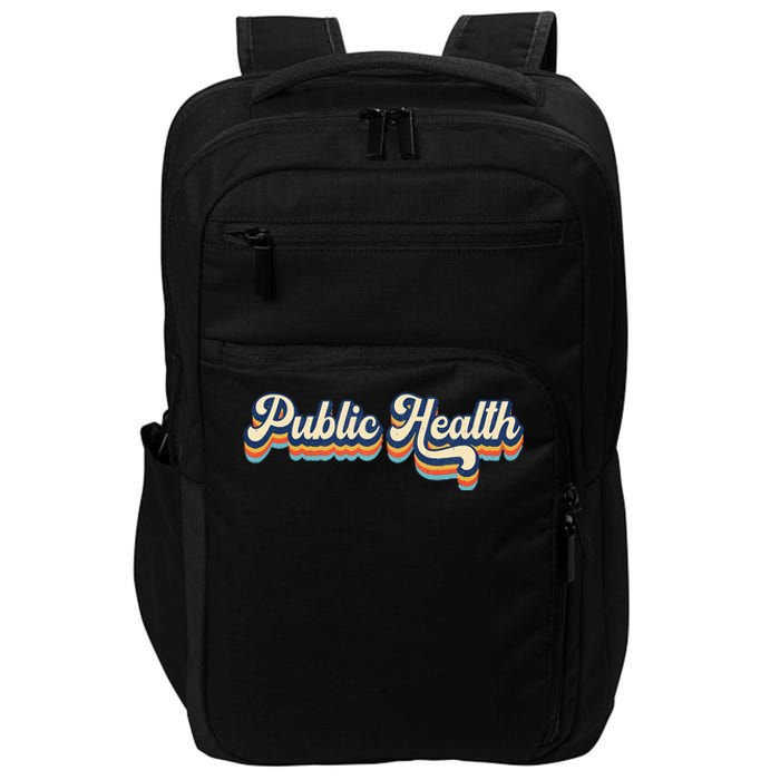 Public Health Life Appreciation Healthcare Worker Vintage Impact Tech Backpack