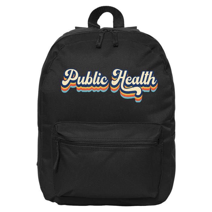 Public Health Life Appreciation Healthcare Worker Vintage 16 in Basic Backpack