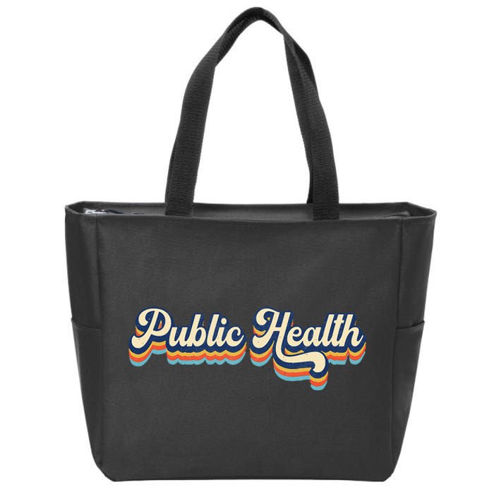 Public Health Life Appreciation Healthcare Worker Vintage Zip Tote Bag