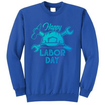 Proud Happy Labor Day Workers Union Strong Usa Flag Great Gift Tall Sweatshirt