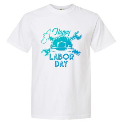 Proud Happy Labor Day Workers Union Strong Usa Flag Great Gift Garment-Dyed Heavyweight T-Shirt