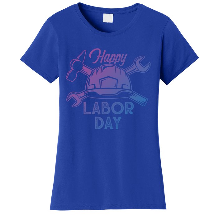 Proud Happy Labor Day Workers Union Strong Usa Flag Great Gift Women's T-Shirt