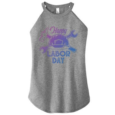 Proud Happy Labor Day Workers Union Strong Usa Flag Great Gift Women’s Perfect Tri Rocker Tank