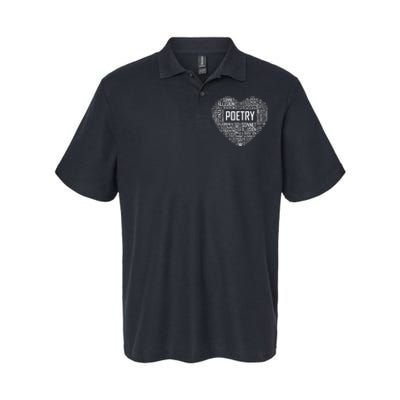 Poetry Heart Lover Gift Poet Writing Poem Writer Gifts Softstyle Adult Sport Polo