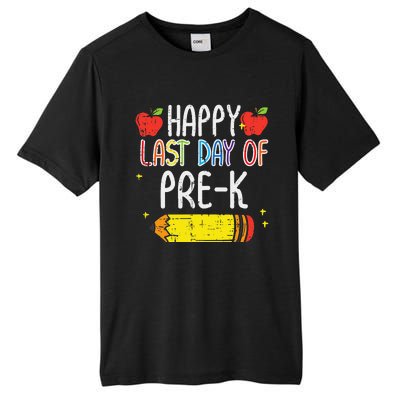 Pencil Happy Last Day Of PreK School Graduation Teacher Tall Fusion ChromaSoft Performance T-Shirt