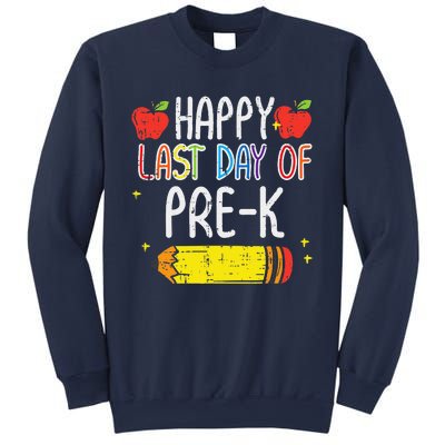 Pencil Happy Last Day Of PreK School Graduation Teacher Sweatshirt