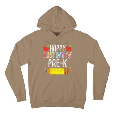 Pencil Happy Last Day Of PreK School Graduation Teacher Hoodie