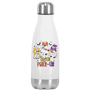 Phlebotomist HalloweenMedical Lab TechEr Crew Spooky Nurse Gift Stainless Steel Insulated Water Bottle