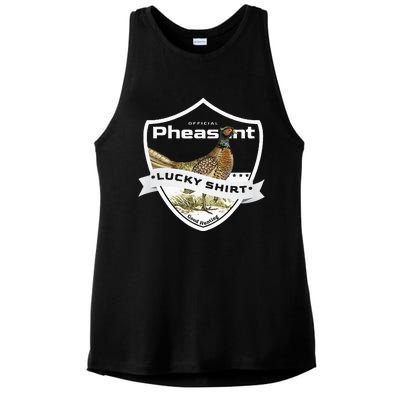 Pheasant Hunter Lucky Charm As Pheasant Hunting Vest Ladies PosiCharge Tri-Blend Wicking Tank