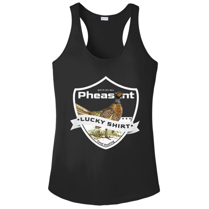 Pheasant Hunter Lucky Charm As Pheasant Hunting Vest Ladies PosiCharge Competitor Racerback Tank