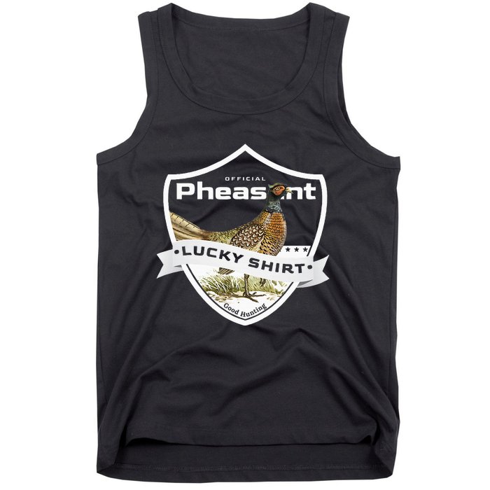 Pheasant Hunter Lucky Charm As Pheasant Hunting Vest Tank Top