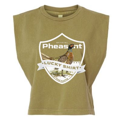 Pheasant Hunter Lucky Charm As Pheasant Hunting Vest Garment-Dyed Women's Muscle Tee