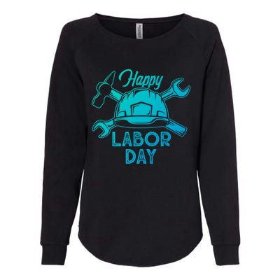 Proud Happy Labor Day Workers Union Strong Usa Flag Gift Womens California Wash Sweatshirt