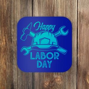 Proud Happy Labor Day Workers Union Strong Usa Flag Gift Coaster