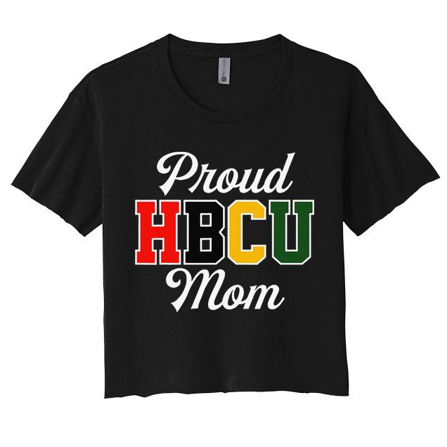 Proud HBCU Mom Black College And University Mother's Day Crop Top