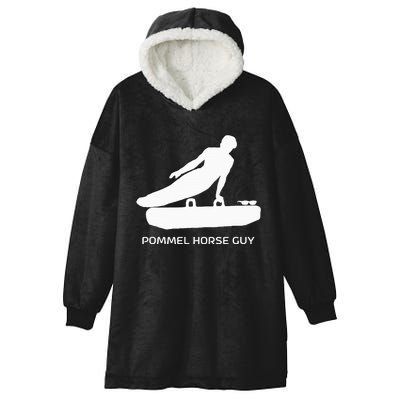 Pommel Horse Medalist Pommel Horse Guy Hooded Wearable Blanket